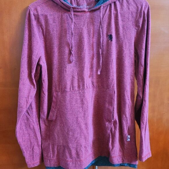 Lion's Crest men's pouch pocket hood long-sleeve shirt - Picture 2 of 16